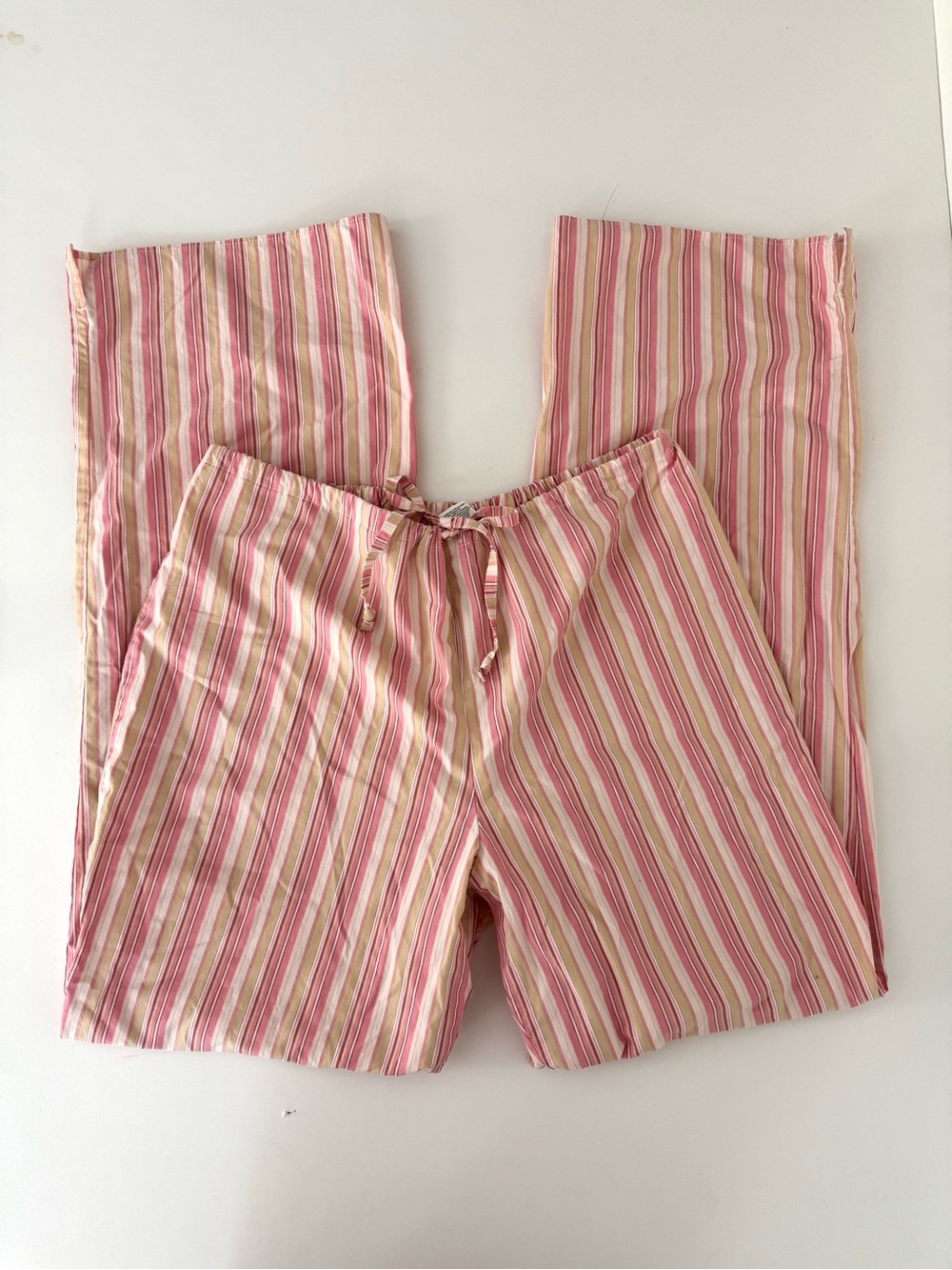 Striped Pink Cotton Lounge Pants